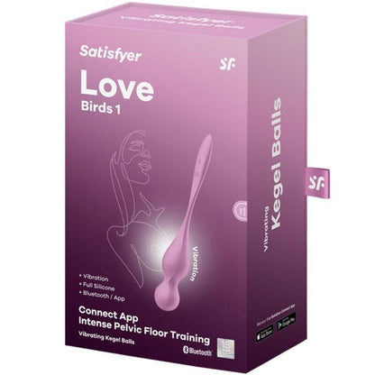 SATISFYER - LOVE BIRDS PINK VIBRATING KEGEL BALLS