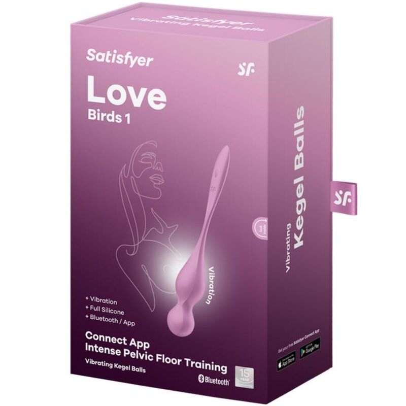 SATISFYER - LOVE BIRDS PALLE VIBRANTI KEGEL ROSA - SATISFYER BALLS | Lingerie Harness Boutique