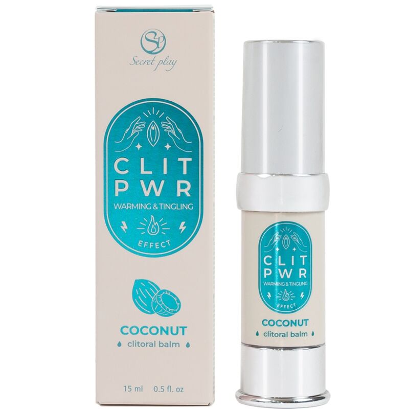 SECRET PLAY - CLIT PWR BALSAMO CLITORIDE AL COCCO - SECRETPLAY COSMETIC | Lingerie Harness Boutique