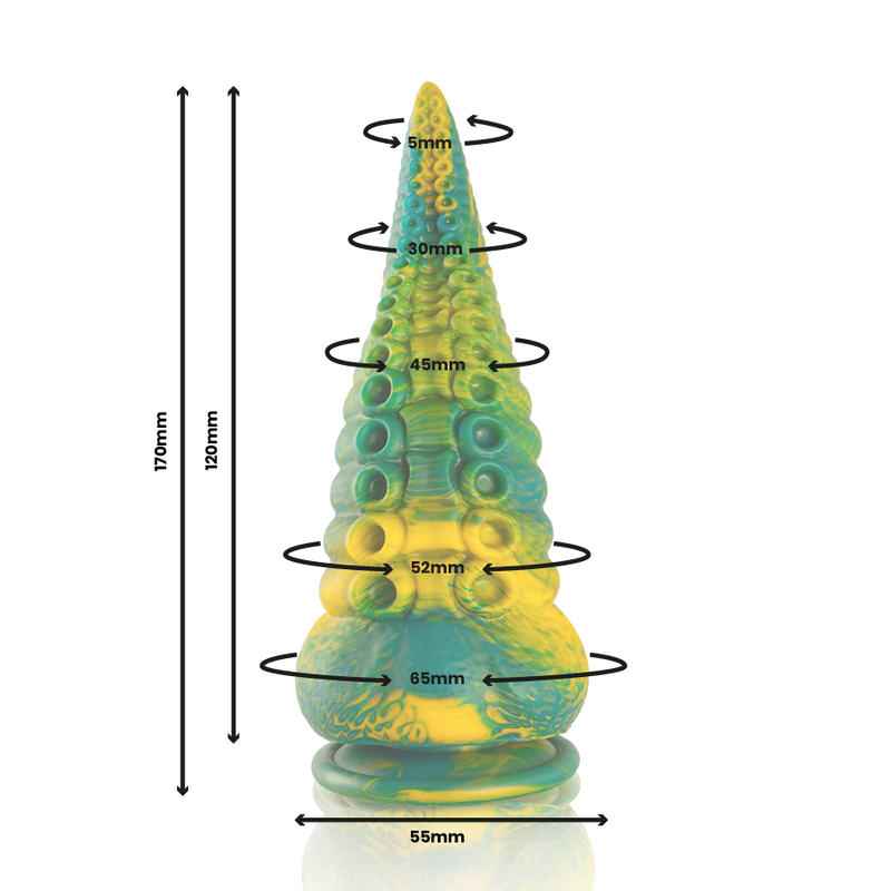 EPIC - DILDO TENTACOLO VERDE CETUS TAGLIA PICCOLA - EPIC | Lingerie Harness Boutique