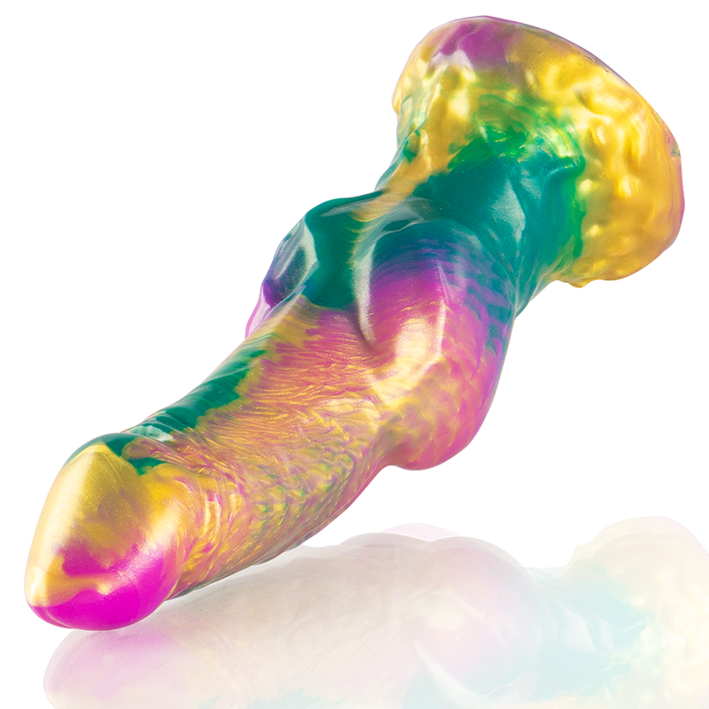 EPIC - DILDO IRIS CON TESTICOLI ARCOBALENO DI PIACERE - EPIC | Lingerie Harness Boutique