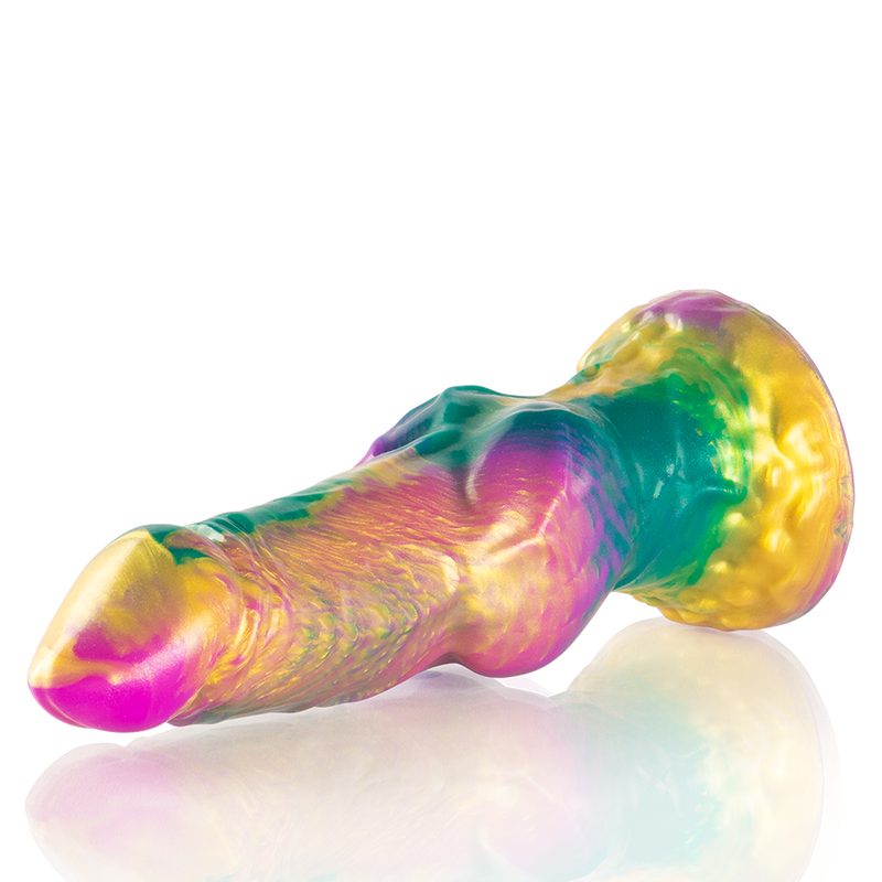 EPIC - DILDO IRIS CON TESTICOLI ARCOBALENO DI PIACERE - EPIC | Lingerie Harness Boutique