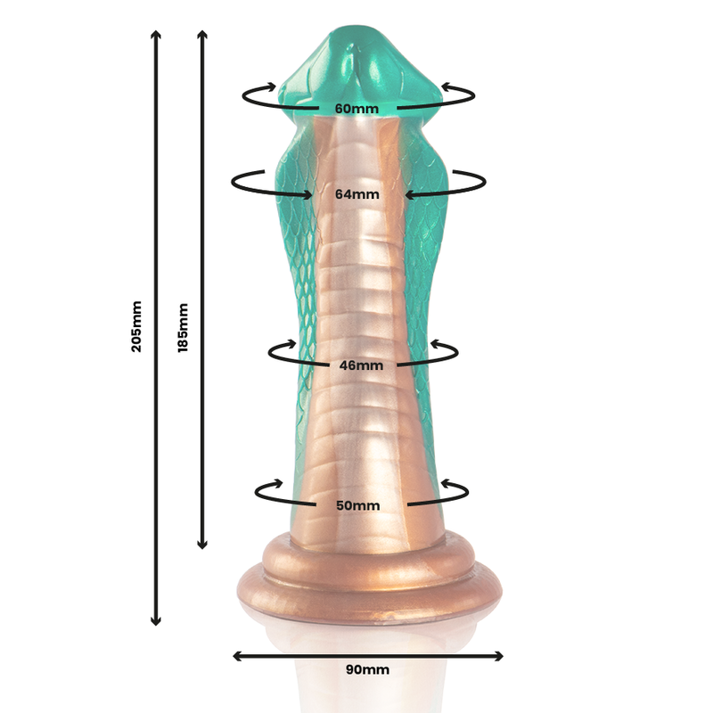 EPIC - DILDO PITONE COBRA VERDE - EPIC | Lingerie Harness Boutique