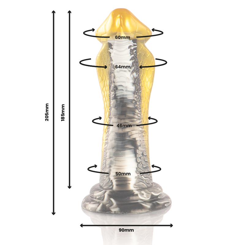 EPIC - DRAKON DILDO GIALLO COBRA - EPIC | Lingerie Harness Boutique