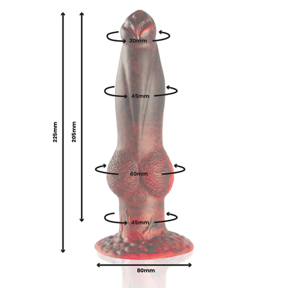 EPIC - PROMETHEUS DILDO TITAN IN FIAMME TELECOMANDO RICARICABILE - EPIC | Lingerie Harness Boutique
