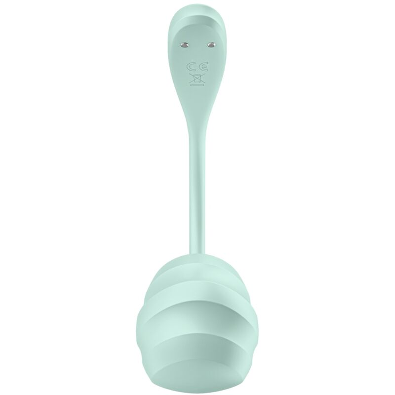 SATISFYER - STIMOLATORE PUNTO G PETALE LISCIO VERDE ACQUA APP GRATUITA - SATISFYER PARTNER | Lingerie Harness Boutique