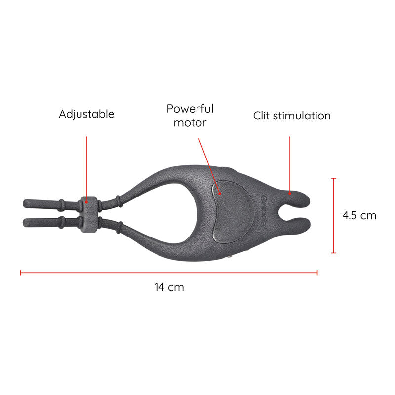 ONINDER - ANELLO VIBRATORE REGOLABILE RICARICABILE PAMPA CON STIMOLATORE CLITORIDE 10 VELOCITÀ - APP GRATUITA - ONINDER | Lingerie Harness Boutique