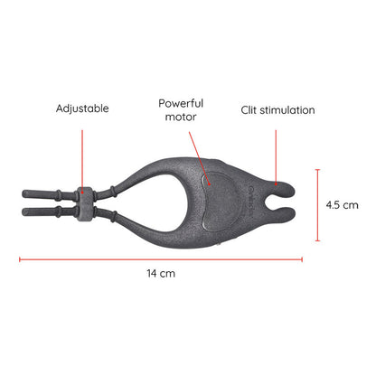 ONINDER - ANELLO VIBRATORE REGOLABILE RICARICABILE PAMPA CON STIMOLATORE CLITORIDE 10 VELOCITÀ - APP GRATUITA - ONINDER | Lingerie Harness Boutique