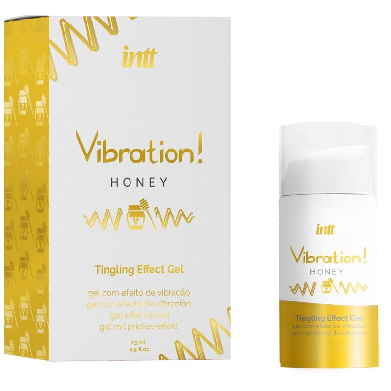 INTT - POTENTE GEL LIQUIDO VIBRATORE AL MIELE STIMOLANTE INTIMO 15 ML - INTT UNISEX AROUSAL GEL | Lingerie Harness Boutique