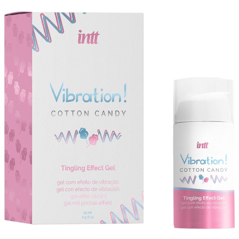 INTT - GEL LIQUIDO VIBRATORE POTENTE STIMOLANTE INTIMO PER ZUCCHERO DI COTONE 15 ML - INTT UNISEX AROUSAL GEL | Lingerie Harness Boutique