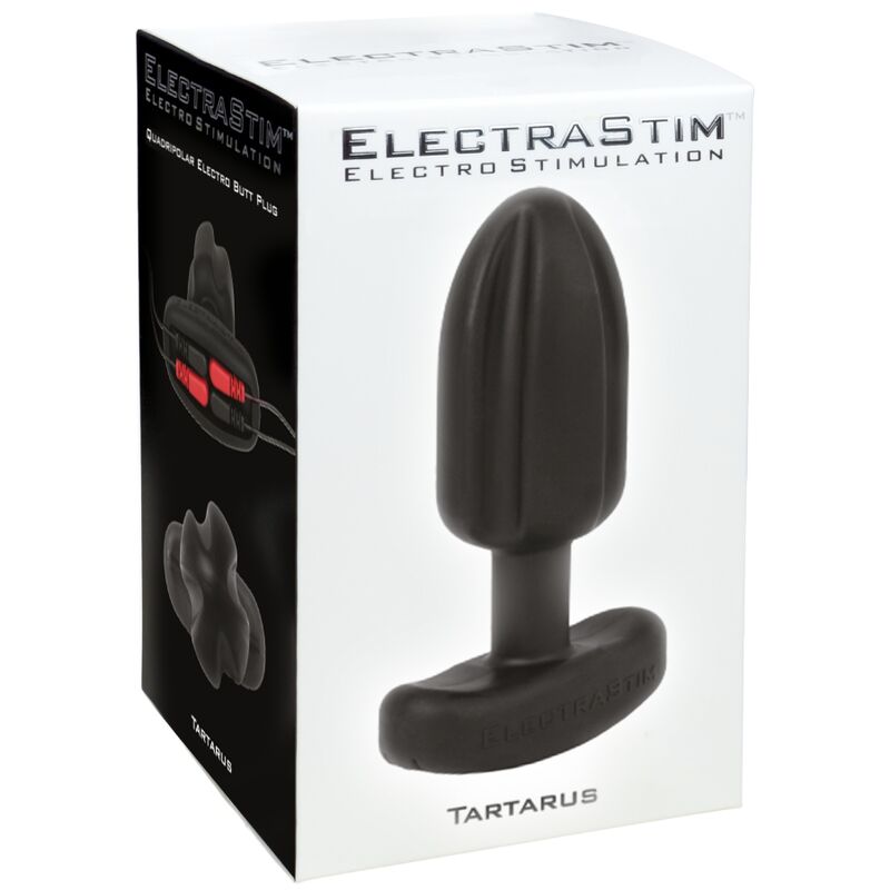 ELECTRASTIM - TARTARUS PLUG ANALE QUADRIPOLARE IN SILICONE NERO - ELECTRASTIM | Lingerie Harness Boutique