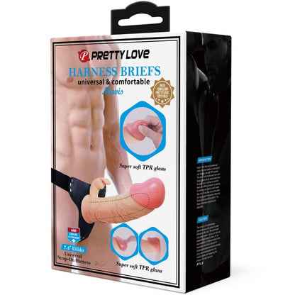 PRETTY LOVE - MAVIS HARNESS SLIP UNIVERSALE CON DILDO 19 CM NATURALE - PRETTY LOVE | Lingerie Harness Boutique