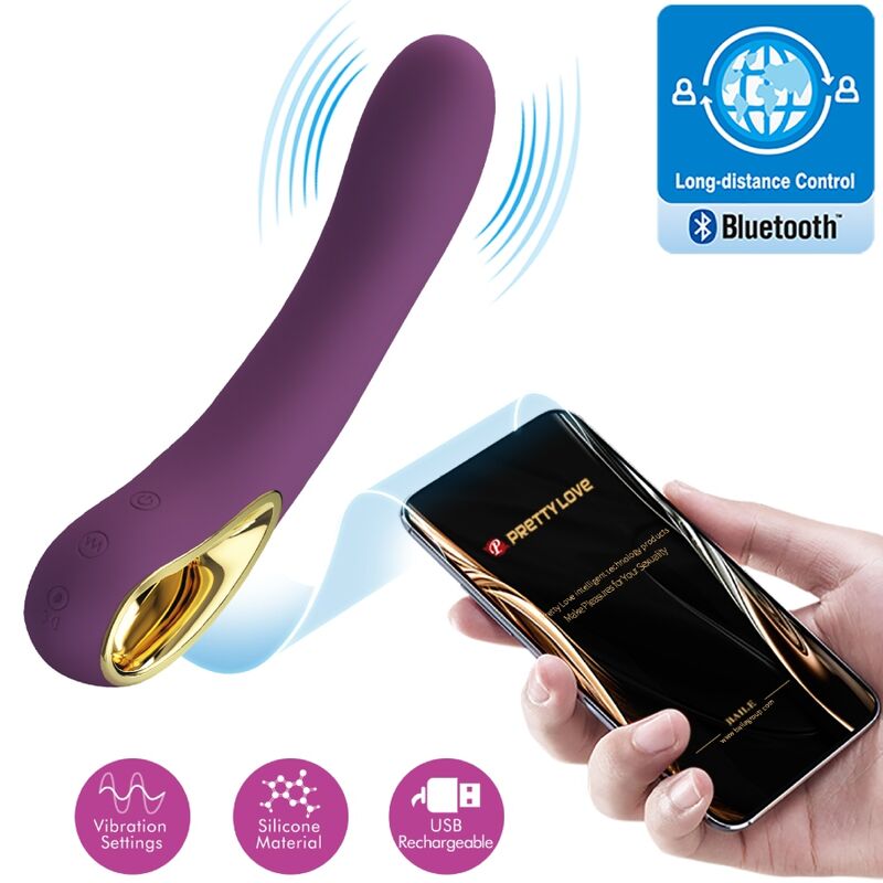 PRETTY LOVE - ETHAN RECHARGEABLE VIBRATOR PURPLE