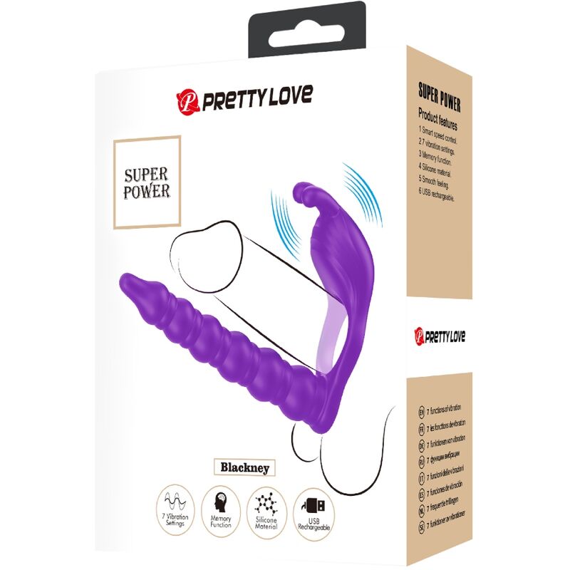 PRETTY LOVE - BLACKNEY ANELLI PER PENE CON SPINA VIBRATORE - PRETTY LOVE | Lingerie Harness Boutique