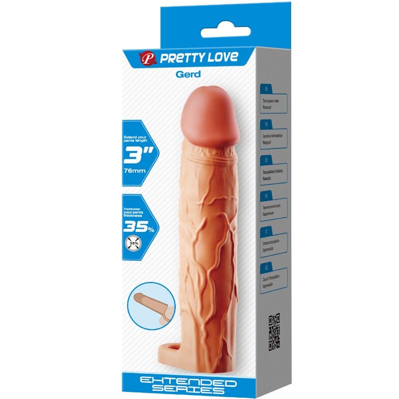 PRETTY LOVE - GERD NATURAL EXTENSION PENE SLEEVE - PRETTY LOVE MALE | Lingerie Harness Boutique