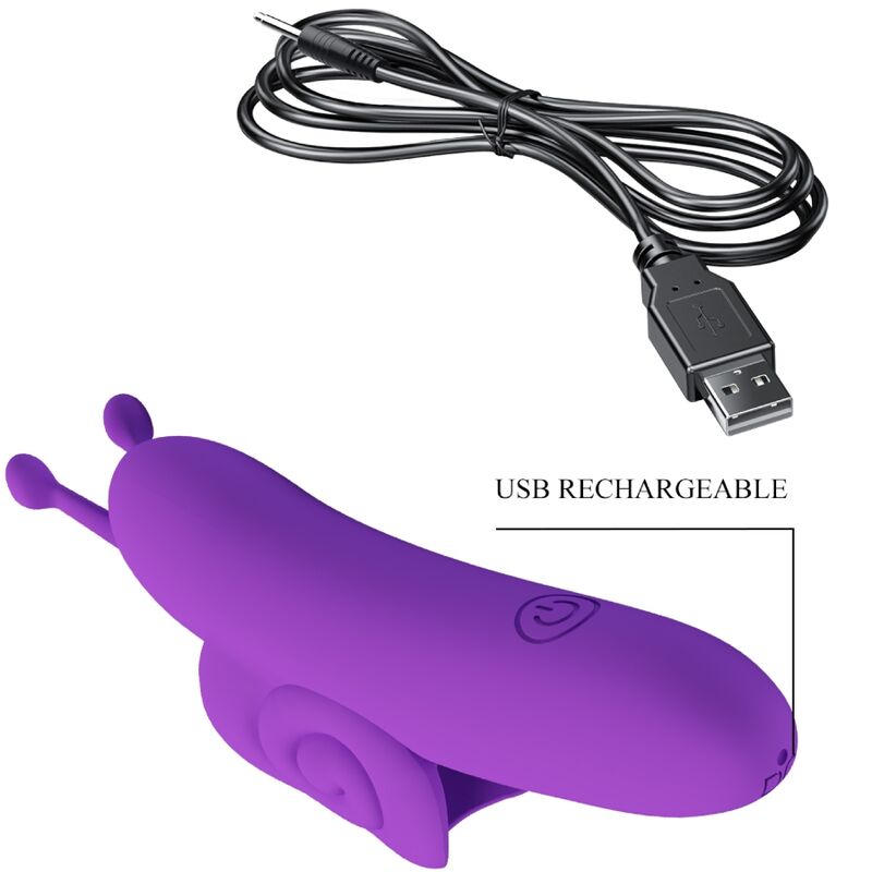 PRETTY LOVE - SNAIL POTENTE STIMOLATORE DELLE DITA VIOLA - PRETTY LOVE | Lingerie Harness Boutique