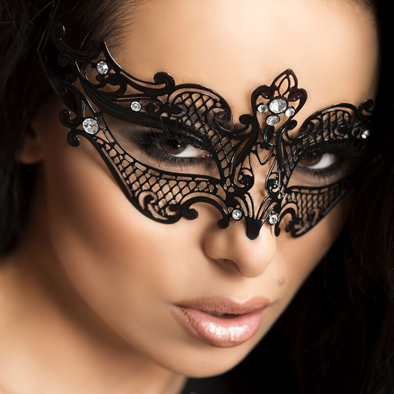 CHILIROSE - MASCHERA NERA CR 3755 - CHILIROSE ACCESORIES | Lingerie Harness Boutique