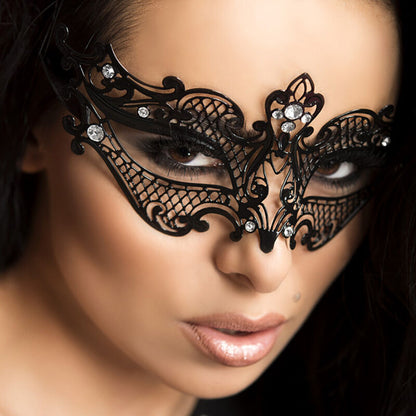 CHILIROSE - MASCHERA NERA CR 3755 - CHILIROSE ACCESORIES | Lingerie Harness Boutique