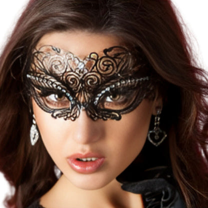 CHILIROSE - CR 3706 MASCHERA NERA - CHILIROSE ACCESORIES | Lingerie Harness Boutique