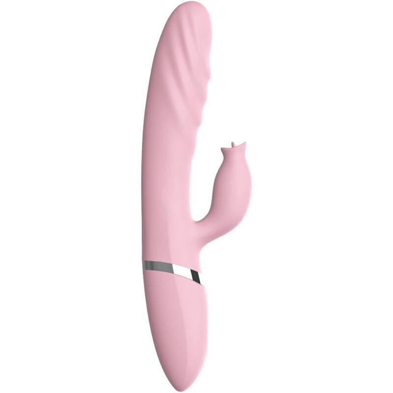 ARMONY - VIBRATORE E SPINTA CON LINGUA ROSA EFFETTO CALORE - ARMONY VIBRATORS | Lingerie Harness Boutique