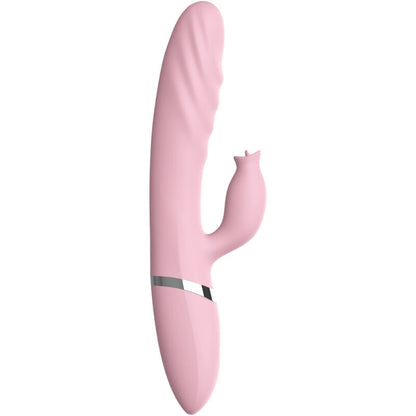 ARMONY - VIBRATORE E SPINTA CON LINGUA ROSA EFFETTO CALORE - ARMONY VIBRATORS | Lingerie Harness Boutique