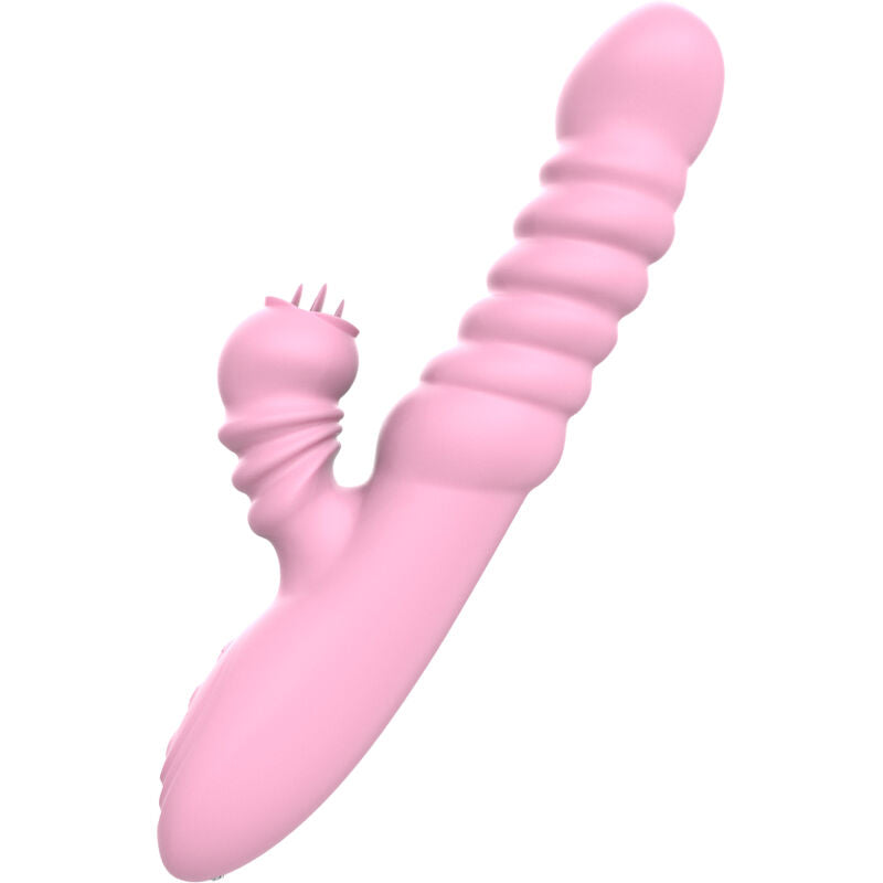 ARMONY - VIBRATORE MULTIFUNZIONE CON LINGUA STIMOLANTE EFFETTO CALORE ROSA - ARMONY VIBRATORS | Lingerie Harness Boutique