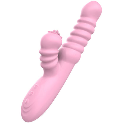 ARMONY - VIBRATORE MULTIFUNZIONE CON LINGUA STIMOLANTE EFFETTO CALORE ROSA - ARMONY VIBRATORS | Lingerie Harness Boutique
