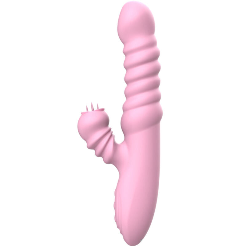 ARMONY - VIBRATORE MULTIFUNZIONE CON LINGUA STIMOLANTE EFFETTO CALORE ROSA - ARMONY VIBRATORS | Lingerie Harness Boutique