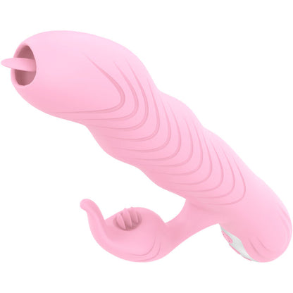 ARMONY - VIBRATORE MARCIA E SPINTA DOPPIA LINGUA EFFETTO CALORE ROSA - ARMONY VIBRATORS | Lingerie Harness Boutique