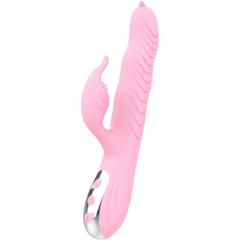 ARMONY - VIBRATORE MARCIA E SPINTA DOPPIA LINGUA EFFETTO CALORE ROSA - ARMONY VIBRATORS | Lingerie Harness Boutique