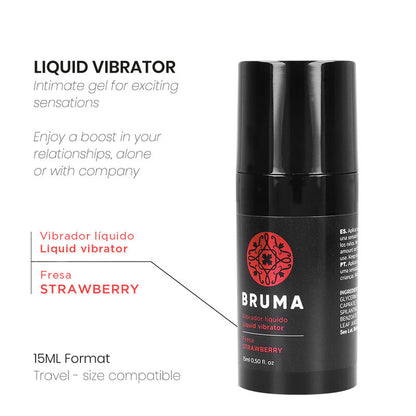 BRUMA - ULTRA SLIDING LIQUID VIBRATOR STRAWBERRY 15 ML