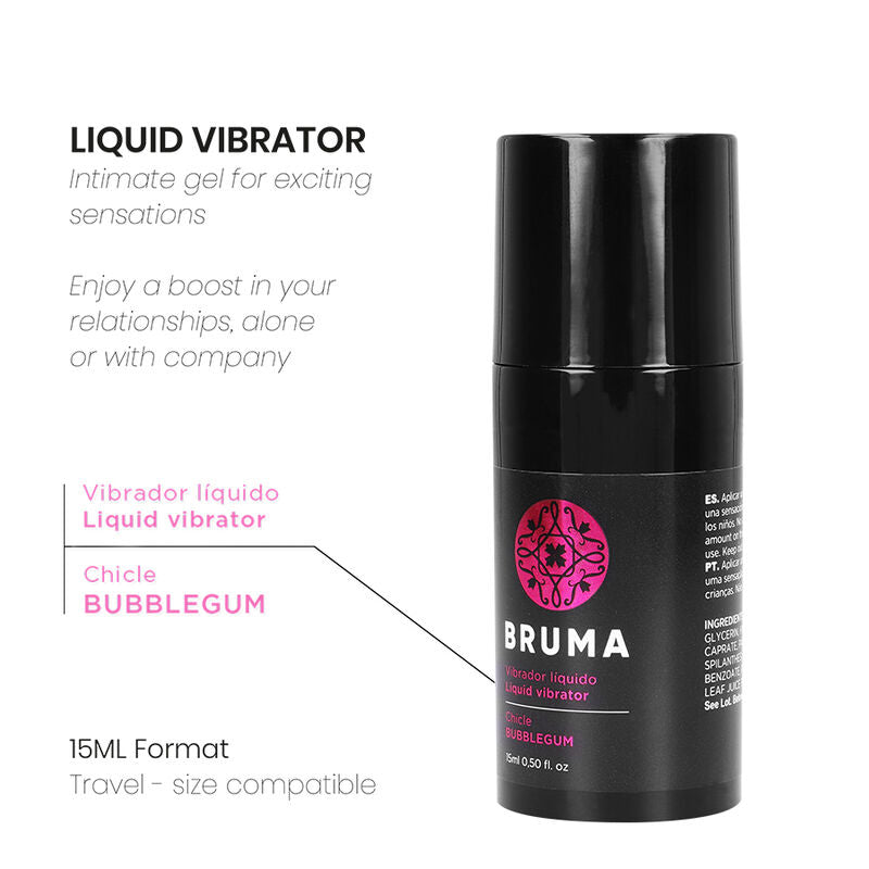 BRUMA - VIBRATORE LIQUIDO BUBBLEGUM ULTRA SCORREVOLE 15 ML - BRUMA | Lingerie Harness Boutique