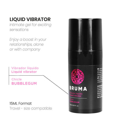 BRUMA - VIBRATORE LIQUIDO BUBBLEGUM ULTRA SCORREVOLE 15 ML - BRUMA | Lingerie Harness Boutique