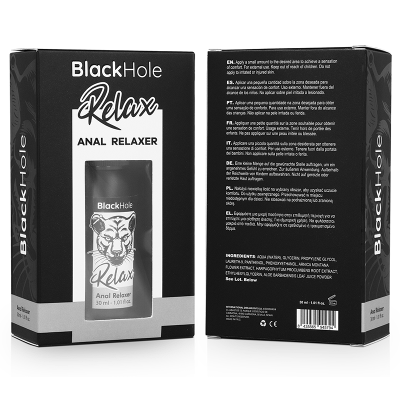 BLACK HOLE - SPRAY RILASSANTE ANALE EXPLORER 30 ML - BLACK HOLE | Lingerie Harness Boutique