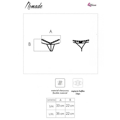 LIVCO CORSETTI FASHION - PERIZOMA NOMADE SENZA CAVALLO NERO - LIVCO CORSETTI PANTIES | Lingerie Harness Boutique