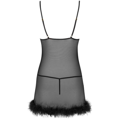 LIVCO CORSETTI FASHION - SET ZERUNAM BABYDOLL + PERIZOMA NERO - LIVCO CORSETTI SETS | Lingerie Harness Boutique