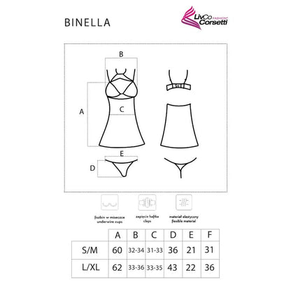 LIVCO CORSETTI FASHION - SET BINELLA BABYDOLL + PERIZOMA NERO - LIVCO CORSETTI SETS | Lingerie Harness Boutique