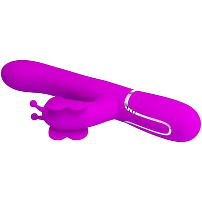 PRETTY LOVE - VIBRATORE MULTIFUNZIONE RABBIT 4 IN 1 FARFALLA FUCSIA - PRETTY LOVE FLIRTATION | Lingerie Harness Boutique