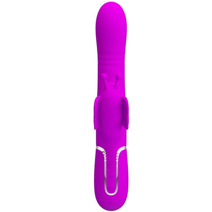 PRETTY LOVE - MULTIFUNCTIONAL RABBIT VIBRATOR 4 IN 1 FUCHSIA BUTTERFLY