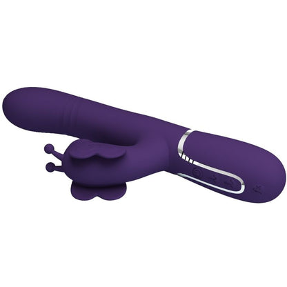 PRETTY LOVE - VIBRATORE MULTIFUNZIONE RABBIT 4 IN 1 FARFALLA VIOLA - PRETTY LOVE FLIRTATION | Lingerie Harness Boutique