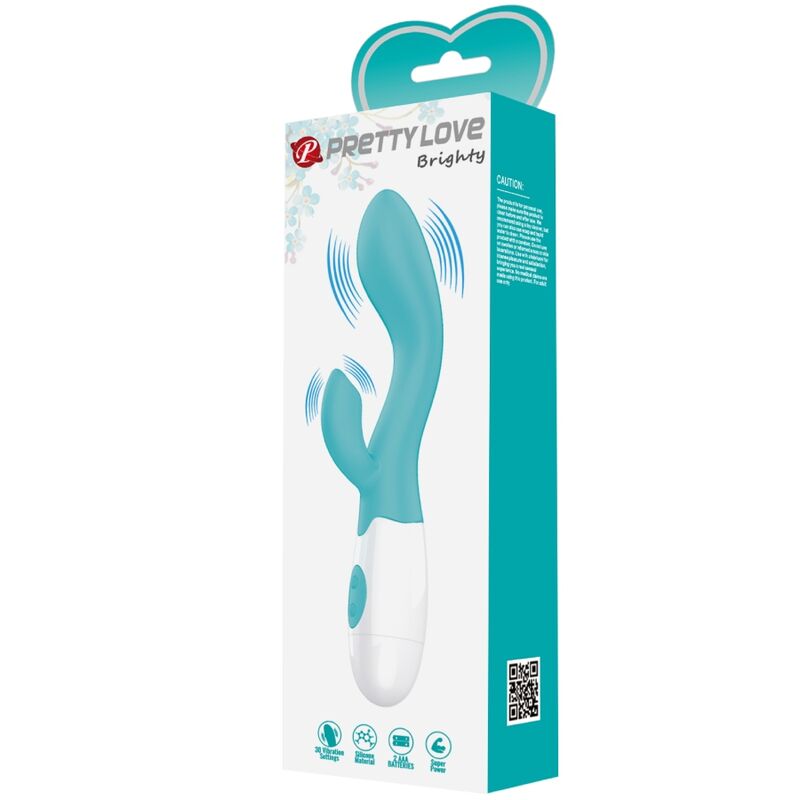 PRETTY LOVE - VIBRATORE BRIGHTY G-SPOT VERDE ACQUA - PRETTY LOVE FLIRTATION | Lingerie Harness Boutique