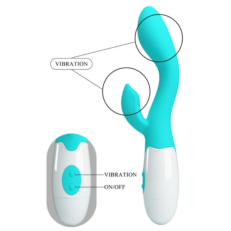 PRETTY LOVE - VIBRATORE BRIGHTY G-SPOT VERDE ACQUA - PRETTY LOVE FLIRTATION | Lingerie Harness Boutique