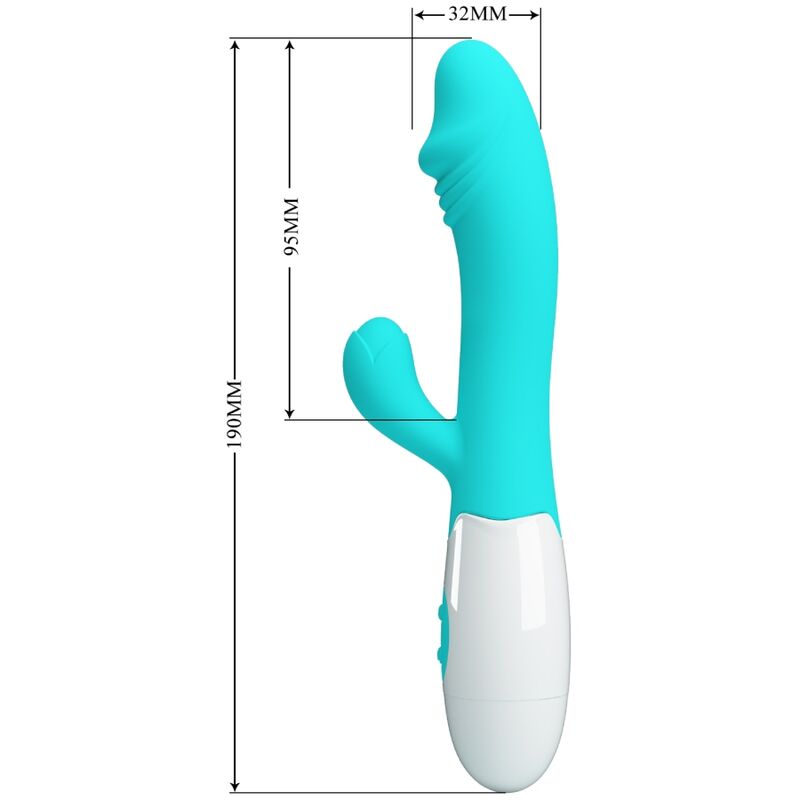 PRETTY LOVE - VIBRATORE SNAPPY G-SPOT VERDE ACQUA - PRETTY LOVE FLIRTATION | Lingerie Harness Boutique