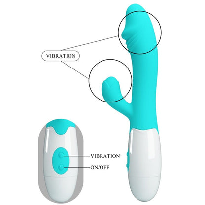 PRETTY LOVE - VIBRATORE SNAPPY G-SPOT VERDE ACQUA - PRETTY LOVE FLIRTATION | Lingerie Harness Boutique