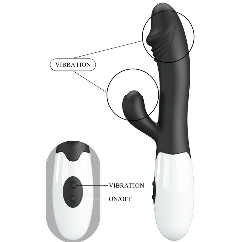 PRETTY LOVE - VIBRATORE SNAPPY G-SPOT NERO - PRETTY LOVE FLIRTATION | Lingerie Harness Boutique