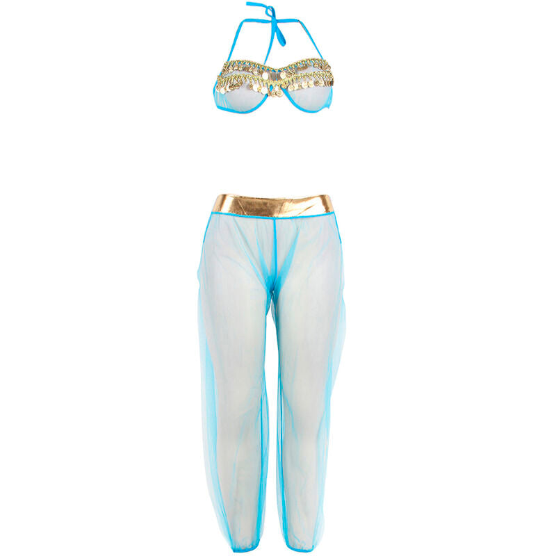 SUBBLIME - SET DI LINGERIE BLU STILE INDIA L/XL - SUBBLIME SETS | Lingerie Harness Boutique