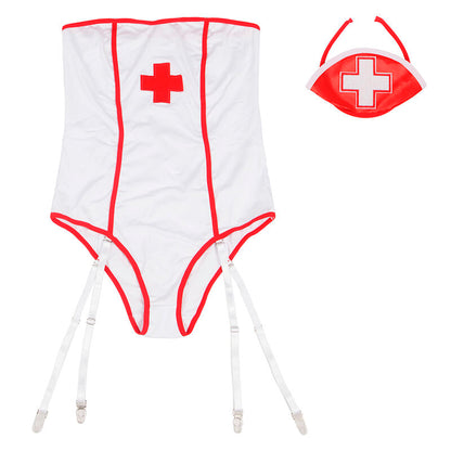 SUBBLIME - SEXY NURSE COSTUME WITH TEDDY BEAR S/M