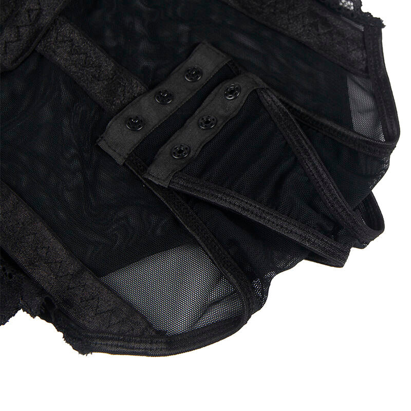 SUBBLIME - ORSACCHIOTTO CON DETTAGLIO REGGERIZZATO SUL PETTO NERO L/XL - SUBBLIME BODIES | Lingerie Harness Boutique