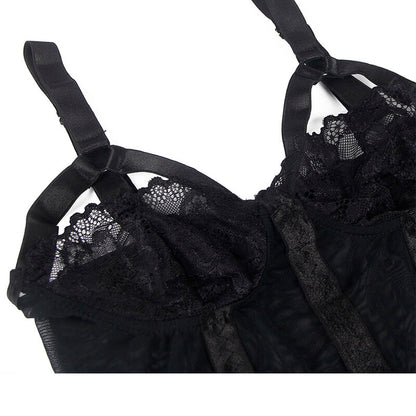 SUBBLIME - ORSACCHIOTTO CON DETTAGLIO REGGERIZZATO SUL PETTO NERO L/XL - SUBBLIME BODIES | Lingerie Harness Boutique