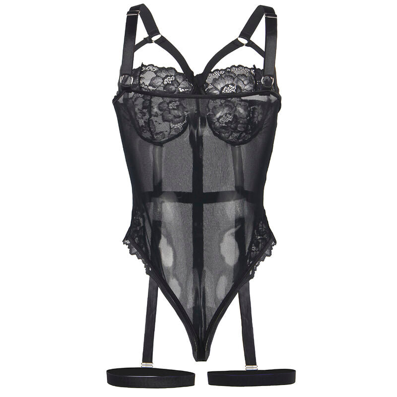 SUBBLIME - ORSACCHIOTTO CON DETTAGLIO REGGERIZZATO SUL PETTO NERO L/XL - SUBBLIME BODIES | Lingerie Harness Boutique